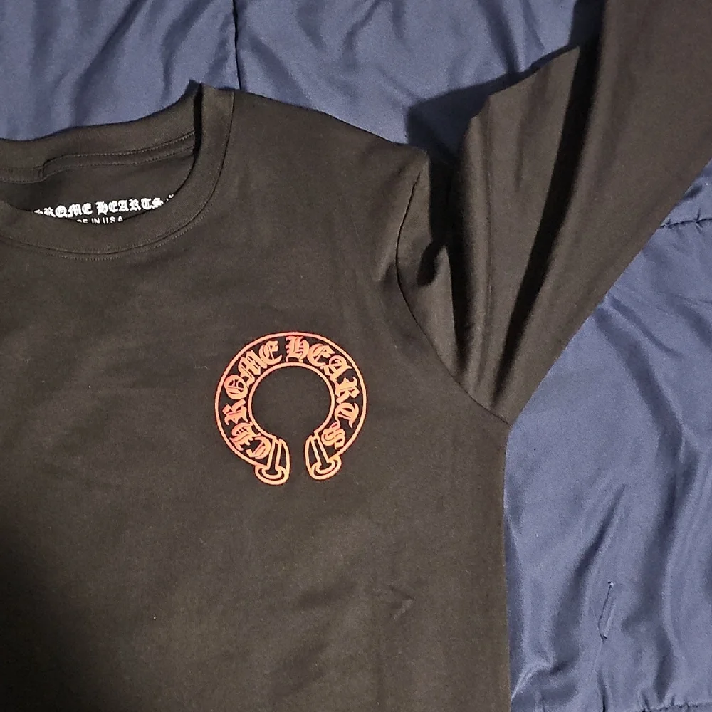 Chrome Hearts Black Tee with Red and White Design - Picture 10 of 16
